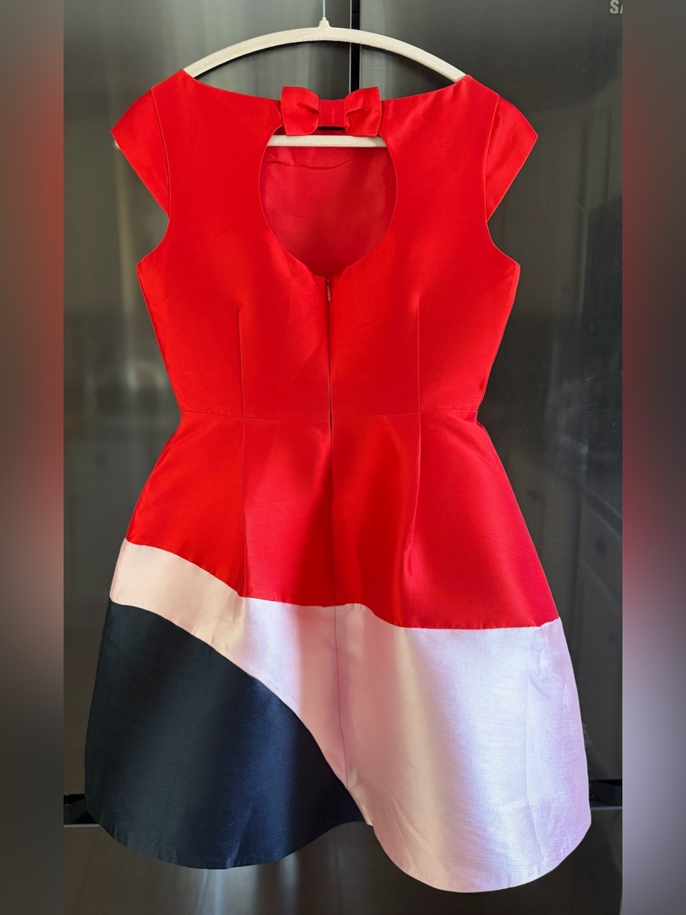 Kate Spade NY Colorblock Fit/Flare “Do Wonders” Party Glam Girly Mini Dress Sz 2 - Picture 2 of 6